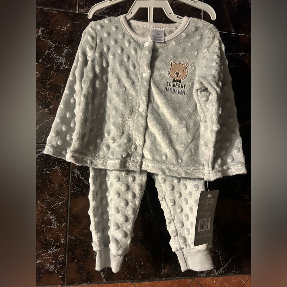 Soft baby long sleeve and pant set